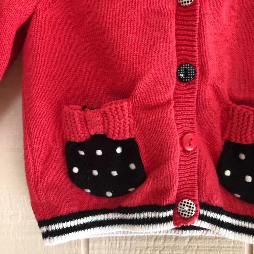 Gymboree polka dot cardigan sweater 3-6 months